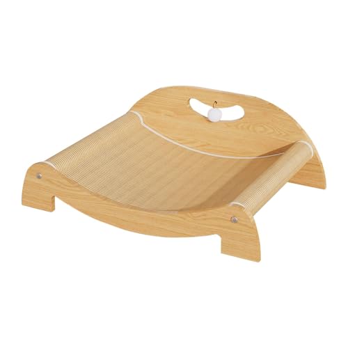 Colcolo Kratzbett für Katzen im Innenbereich, Katzenkratznest, Stabiler Liege- oder zusammengerollter Entspannungsplatz, Loungesessel für mittelgroße und, L with Backrest Ball Colcolo Kratzbett für Katzen im Innenbereich, Katzenkratznest, Stabiler Liege- oder zusammengerollter Entspannungsplatz, Loungesessel für mittelgroße und, L with Backrest Ball von Colcolo