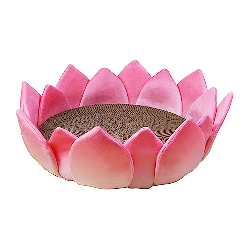 Colcolo Kratzbrett für Katzen, 42 x 17 cm, Lotus-Thronform, rund, langlebig und dick, aus Wellpappe, Katzenlounge zum Krallenschleifen Colcolo Kratzbrett für Katzen, 42 x 17 cm, Lotus-Thronform, rund, langlebig und dick, aus Wellpappe, Katzenlounge zum Krallenschleifen von Colcolo
