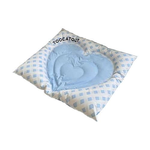 Colcolo Kühlmatte für Haustiere, Katzen-Kühlkissen, weich, für den Sommer, wasserdicht, leicht, Zwingerkissen, Haustierbettmatte für Kätzchen, Welpen, Hellblau Colcolo Kühlmatte für Haustiere, Katzen-Kühlkissen, weich, für den Sommer, wasserdicht, leicht, Zwingerkissen, Haustierbettmatte für Kätzchen, Welpen, Hellblau von Colcolo