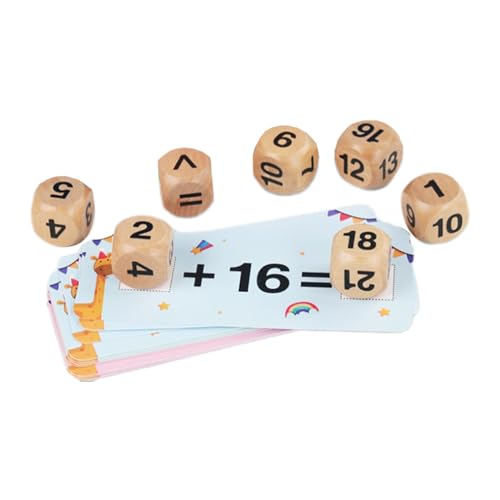 Colcolo Leseblöcke aus Holz, Buchstabierspiel aus Holzlernblöcken, Memory-Holz-Matching-Spiele für Kindergartenkinder im Alter von 3–8 Jahren, Nummer von Colcolo