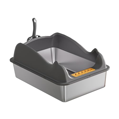 Colcolo Offene Katzentoilette, Katzentoilette, Haustierbedarf, Kätzchentoilette, Katzensandkasten, Haustiertoilette für kleine und große Katzen, Tiefgrau Colcolo Offene Katzentoilette, Katzentoilette, Haustierbedarf, Kätzchentoilette, Katzensandkasten, Haustiertoilette für kleine und große Katzen, Tiefgrau von Colcolo