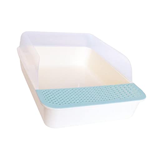 Colcolo Offene Katzentoilette Katzentoilette mit hoher Seite, stabilem Sandfallpedal, Katzentoilette, Sandkasten für Häschen, Hauskatzen, Kleintiere, Blau groß Colcolo Offene Katzentoilette Katzentoilette mit hoher Seite, stabilem Sandfallpedal, Katzentoilette, Sandkasten für Häschen, Hauskatzen, Kleintiere, Blau groß von Colcolo
