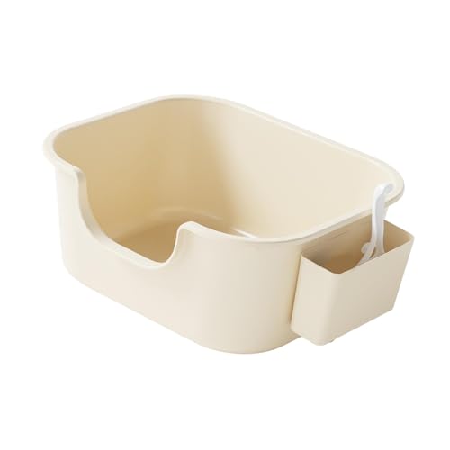 Colcolo Offene Katzentoiletten, Katzentoilette mit hohen Seitenwänden, Kätzchentoilette, erhöhte Bettpfanne für Haustiere, tragbare Katzentoilette für, Weiß Colcolo Offene Katzentoiletten, Katzentoilette mit hohen Seitenwänden, Kätzchentoilette, erhöhte Bettpfanne für Haustiere, tragbare Katzentoilette für, Weiß von Colcolo