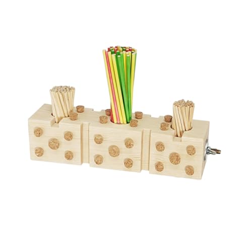Colcolo Papageien-Kaustopper-Spielzeug, Holzblock, attraktives Trainings-Puzzle-Spielzeug, Trainingsspielzeug für Vögel, Papageien, Nymphensittiche, Stil c Colcolo Papageien-Kaustopper-Spielzeug, Holzblock, attraktives Trainings-Puzzle-Spielzeug, Trainingsspielzeug für Vögel, Papageien, Nymphensittiche, Stil c von Colcolo