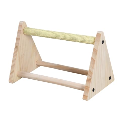 Colcolo Papageienständer aus, stehend, Spielzeug-Spielplatz, Krallenschleifen, Papageienstange für Unzertrennliche, Finken, Käfigaktivität, Gelb Colcolo Papageienständer aus, stehend, Spielzeug-Spielplatz, Krallenschleifen, Papageienstange für Unzertrennliche, Finken, Käfigaktivität, Gelb von Colcolo