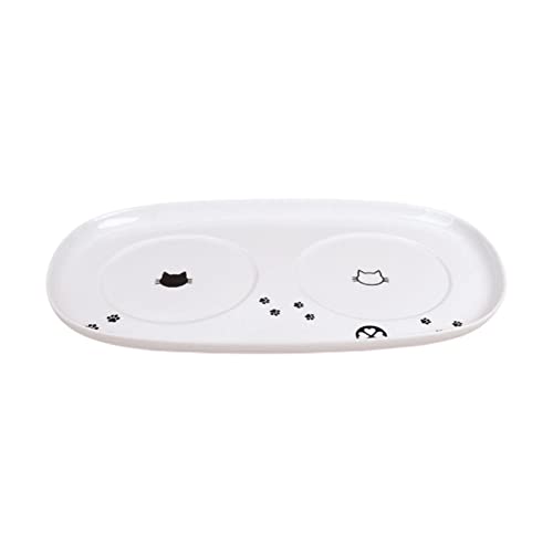 Colcolo Pet Feeder Tray Plate Kitten Supplies Cat Food Bowl Plate für Welpen von Colcolo