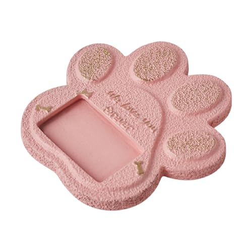 Colcolo Pfotenabdruck Haustier Grabstein Katze Hund Gedenkstein Zement Grabmarker Wetterfest Accessoire Indoor Outdoor Grabstein, Rosa Colcolo Pfotenabdruck Haustier Grabstein Katze Hund Gedenkstein Zement Grabmarker Wetterfest Accessoire Indoor Outdoor Grabstein, Rosa von Colcolo