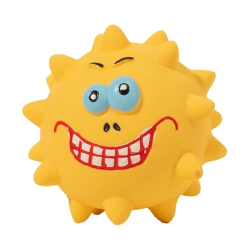 Colcolo Quietschendes Latex-Hundespielzeug, Latex-Hundebälle zum Kauen, lustiges interaktives Spielspielzeug, quietschendes Spielzeug für Hunde, Hunde, Gelb Colcolo Quietschendes Latex-Hundespielzeug, Latex-Hundebälle zum Kauen, lustiges interaktives Spielspielzeug, quietschendes Spielzeug für Hunde, Hunde, Gelb von Colcolo