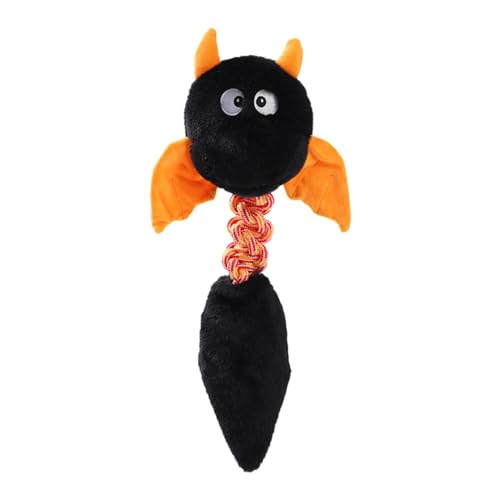 Colcolo Quietschendes Plüschspielzeug für Hunde, kaubar und lustig, mit Quietschgeräusch, Kauspielzeug für das Welpentraining Kleiner, mittlerer und großer, Schwarz Colcolo Quietschendes Plüschspielzeug für Hunde, kaubar und lustig, mit Quietschgeräusch, Kauspielzeug für das Welpentraining Kleiner, mittlerer und großer, Schwarz von Colcolo