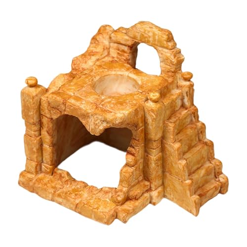 Colcolo Reptilien-Versteckhöhle, Versteckhöhle aus Kunstharz, neuartiges dekoratives Aquarium-Ornament, Aquarium-Lebensraum-, für -Fische und Colcolo Reptilien-Versteckhöhle, Versteckhöhle aus Kunstharz, neuartiges dekoratives Aquarium-Ornament, Aquarium-Lebensraum-, für -Fische und von Colcolo