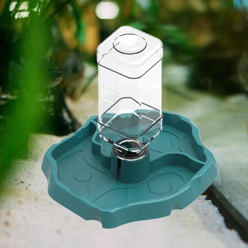 Colcolo Reptilien-Wasserschale Reptilien-Fütterungswasserbecken Automatischer Spender Amphibien-Trinkschale, Blau Colcolo Reptilien-Wasserschale Reptilien-Fütterungswasserbecken Automatischer Spender Amphibien-Trinkschale, Blau von Colcolo