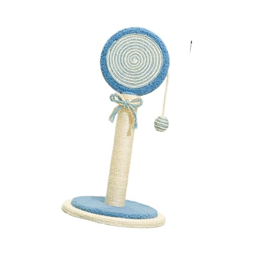 Colcolo Sisal-Katzenkratzbaum, niedlicher Kratzbaum, stilvoll für Kätzchen, dekorativer Möbelschutz, interaktives Haustierspielzeug, Blau von Colcolo