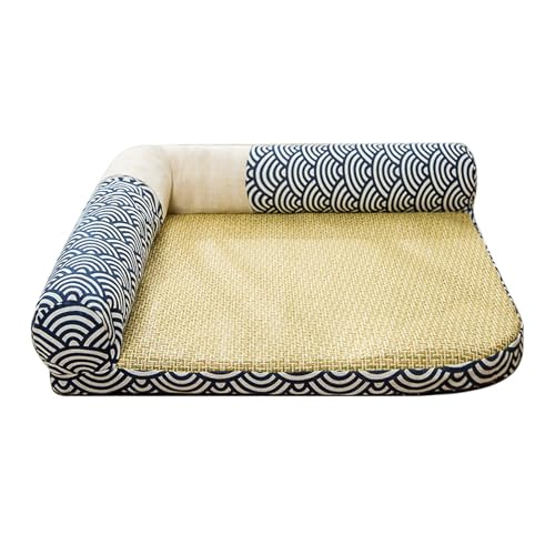 Colcolo Sommer-Haustiermatte, kühlendes Hundebett mit Kissen, Haustier-Selbstkühlbett für Katzen, kühlendes Hundebett im Sommer für Katzen, Hunde, Reisen, l Colcolo Sommer-Haustiermatte, kühlendes Hundebett mit Kissen, Haustier-Selbstkühlbett für Katzen, kühlendes Hundebett im Sommer für Katzen, Hunde, Reisen, l von Colcolo