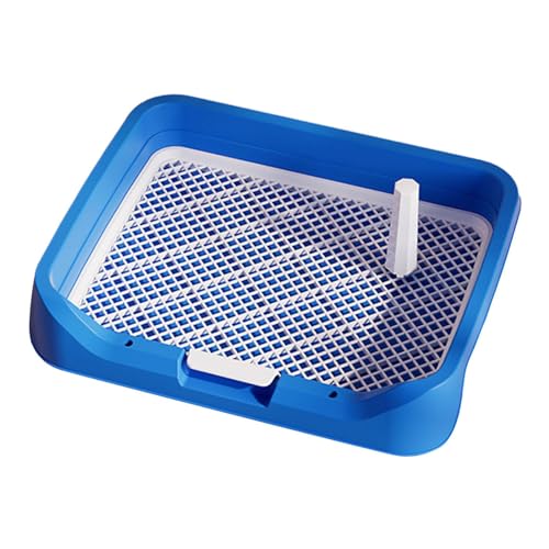 Colcolo Toilette Indoor Hundetoilette Zugunterlage mit Schutzwand Komfortable Mesh-Gitter Hundetoilette, Blau Colcolo Toilette Indoor Hundetoilette Zugunterlage mit Schutzwand Komfortable Mesh-Gitter Hundetoilette, Blau von Colcolo