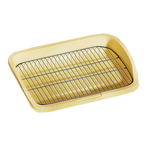 Colcolo Tragbare Hundetoilette mit Tablett, stabil für kleine und mittelgroße Hunde, Halter für Trainingsunterlage, Töpfchentablett für den Innenbereich, gelb L Colcolo Tragbare Hundetoilette mit Tablett, stabil für kleine und mittelgroße Hunde, Halter für Trainingsunterlage, Töpfchentablett für den Innenbereich, gelb L von Colcolo