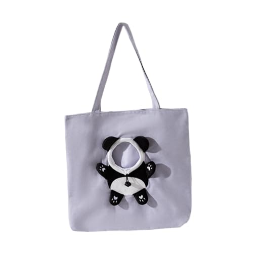 Colcolo Umhängetasche für Haustiere, süße Katzentragetasche, waschbar, für Heimtierbedarf, Umhängetasche für Haustiere, aus Segeltuch, Schultertasche für, Grey and L Colcolo Umhängetasche für Haustiere, süße Katzentragetasche, waschbar, für Heimtierbedarf, Umhängetasche für Haustiere, aus Segeltuch, Schultertasche für, Grey and L von Colcolo