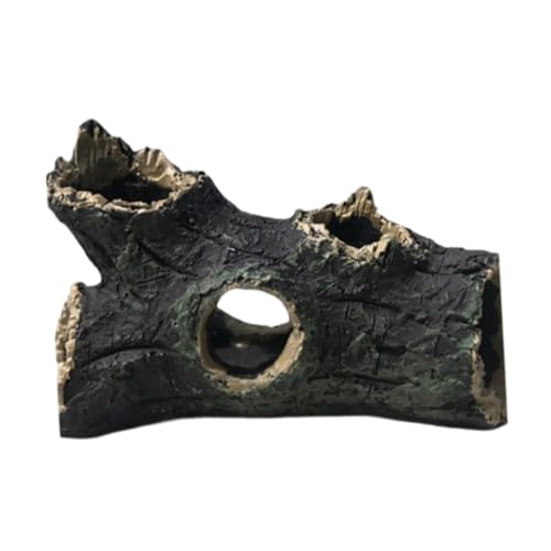 Colcolo Versteck für Aquarien, Kunstharz, hohler Holzscheit, Dekoration für Aquarien, realistisches Design mit hohlem Holzscheit für Reptilien, kleine, Liegen Colcolo Versteck für Aquarien, Kunstharz, hohler Holzscheit, Dekoration für Aquarien, realistisches Design mit hohlem Holzscheit für Reptilien, kleine, Liegen von Colcolo