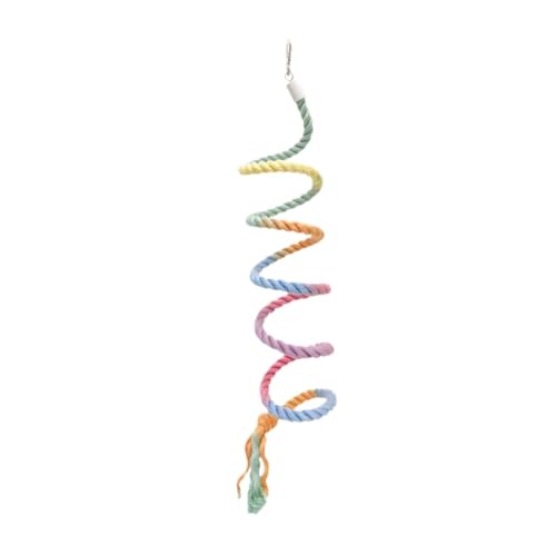 Colcolo Vogel-Seil-Spielzeug, buntes Kletterseil, Käfig, stehender Barschvogel, Heimtierbedarf, Papageien-Kletter-Stehspielzeug, Style D Colcolo Vogel-Seil-Spielzeug, buntes Kletterseil, Käfig, stehender Barschvogel, Heimtierbedarf, Papageien-Kletter-Stehspielzeug, Style D von Colcolo