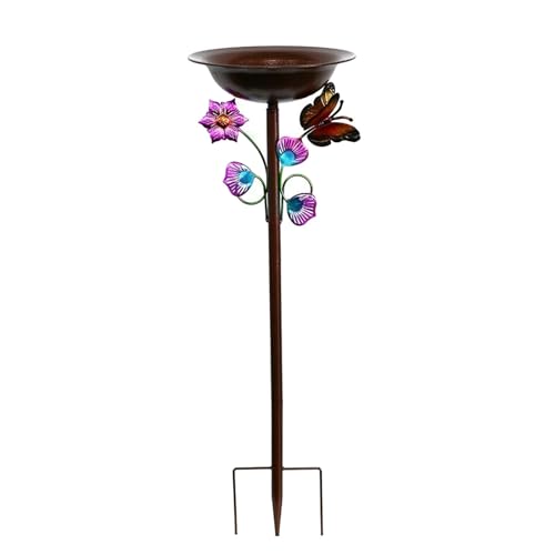 Colcolo Vogelbad für den Außenbereich, wetterbeständige, Elegante, stehende, dekorative Vogeltränke für Terrasse, Innenhof, Rasen, Bunt Colcolo Vogelbad für den Außenbereich, wetterbeständige, Elegante, stehende, dekorative Vogeltränke für Terrasse, Innenhof, Rasen, Bunt von Colcolo