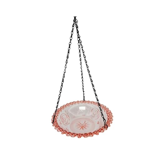 Colcolo Vogelhäuschen-Plattform-Futterspender, praktisch, mit Kette, zart, für Zuhause, ROSA Colcolo Vogelhäuschen-Plattform-Futterspender, praktisch, mit Kette, zart, für Zuhause, ROSA von Colcolo