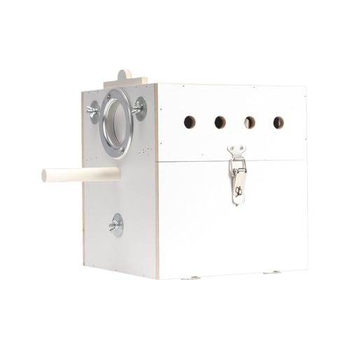 Colcolo Vogelnesthaus aus Holz, Papageiennest, Käfigzubehör, atmungsaktive Vogelzuchtbox für Finken, kleine mittelgroße Vögel, Kakadus, Rechts Hängend Weiß Colcolo Vogelnesthaus aus Holz, Papageiennest, Käfigzubehör, atmungsaktive Vogelzuchtbox für Finken, kleine mittelgroße Vögel, Kakadus, Rechts Hängend Weiß von Colcolo