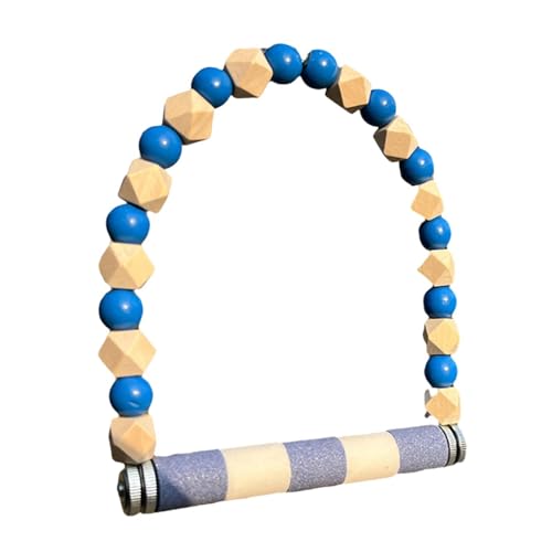 Colcolo Vogelschaukel aus Holz, Sitzstange für Papageien, Kauständer, Papageienschaukel, Hängespielzeug, Vogelstange, für Unzertrennliche, kleine Vögel, Blau Colcolo Vogelschaukel aus Holz, Sitzstange für Papageien, Kauständer, Papageienschaukel, Hängespielzeug, Vogelstange, für Unzertrennliche, kleine Vögel, Blau von Colcolo