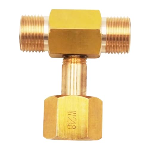 Colcolo W21.8-14 Din 477 CO2-Tank-Flaschen-T-Stück-Adapter Einfache Installation Quick Connect Messing Colcolo W21.8-14 Din 477 CO2-Tank-Flaschen-T-Stück-Adapter Einfache Installation Quick Connect Messing von Colcolo