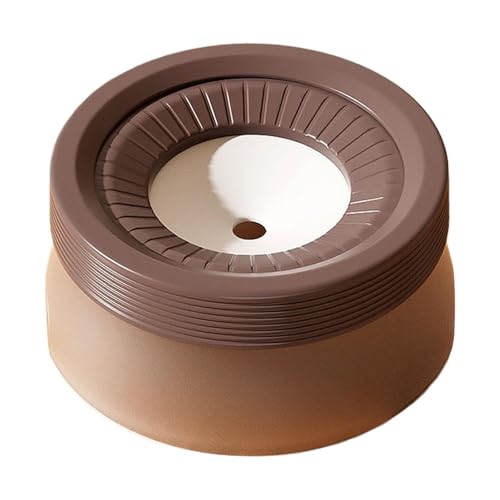 Colcolo Wassernapf für Hunde, Wasserspender, Wassernapf mit Spritzschutz, Wassernapf für langsames Trinken für unordentliche Trinker, 600ml Braun Colcolo Wassernapf für Hunde, Wasserspender, Wassernapf mit Spritzschutz, Wassernapf für langsames Trinken für unordentliche Trinker, 600ml Braun von Colcolo