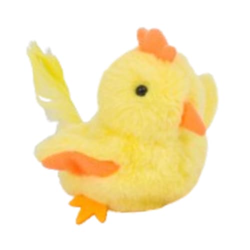 Colcolo Weiches Haustierspielzeug, lustiges Kätzchen-Übungsspielzeug mit realistischer Vogelstimme, elektrisches Plüsch-Katzenspielzeug für die Bewegung, Gelbes Huhn Colcolo Weiches Haustierspielzeug, lustiges Kätzchen-Übungsspielzeug mit realistischer Vogelstimme, elektrisches Plüsch-Katzenspielzeug für die Bewegung, Gelbes Huhn von Colcolo