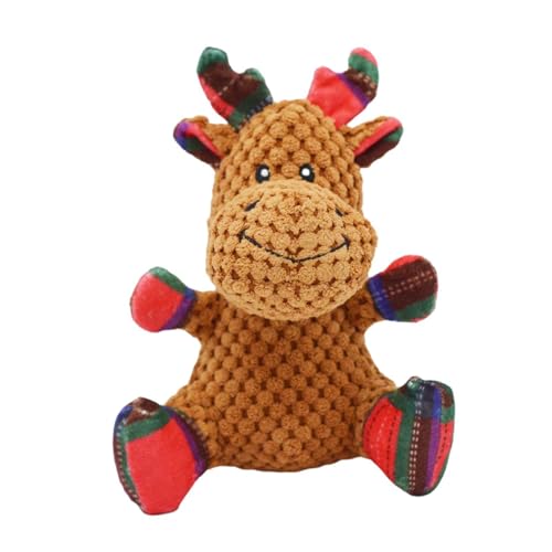 Colcolo Weihnachtsquietschendes Hundespielzeug, Kuscheltierspielzeug, lustiges Hundezubehör, Weihnachtsspielzeug, Hundekauspielzeug für mittelgroße und kleine, Elch Colcolo Weihnachtsquietschendes Hundespielzeug, Kuscheltierspielzeug, lustiges Hundezubehör, Weihnachtsspielzeug, Hundekauspielzeug für mittelgroße und kleine, Elch von Colcolo
