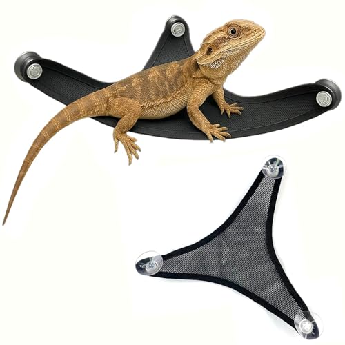 Colenumone 2er-Pack Bartdrachen-Hängematte, Reptilien-Hängematte, geeignet für Leguane, Chamäleons, Geckos, Eidechsen, Schlangen, Chamäleons, Reptilien, Axolotl-Tank von Colenumone