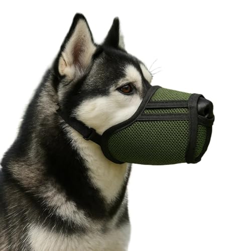 Colenumone Maulkorb für Hunde, atmungsaktiver Netz-Maulkorb für kleine, mittelgroße und große Hunde – Anti-Beißen, Kauen und Schnitzen, ermöglicht Hecheln und Trinken, verstellbarer weicher Colenumone Maulkorb für Hunde, atmungsaktiver Netz-Maulkorb für kleine, mittelgroße und große Hunde – Anti-Beißen, Kauen und Schnitzen, ermöglicht Hecheln und Trinken, verstellbarer weicher von Colenumone