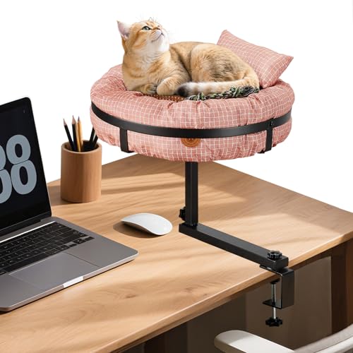 Colewin Katzen-Schreibtischbett, verstellbarer Schreibtisch, Katzenbett, platzsparendes Katzenbett für den Schreibtisch, Sitzstange für den Innenbereich, unterstützt bis zu 10 ~ 6,8 kg, Rot Colewin Katzen-Schreibtischbett, verstellbarer Schreibtisch, Katzenbett, platzsparendes Katzenbett für den Schreibtisch, Sitzstange für den Innenbereich, unterstützt bis zu 10 ~ 6,8 kg, Rot von Colewin