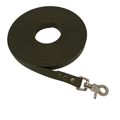 Collar & Leash BIOTHANE® Schleppleine - BETA 13 mm - [10 m] - Military Olive - OD521 von Collar & Leash