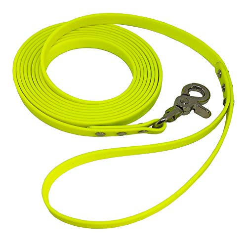 BIOTHANE® Hundeleine mit Handschlaufe - BETA 19 mm - [3 m] - neon gelb - YE529 von Collar & Leash