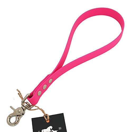 Collar & Leash Kurzführer aus 19 mm BioThane® / 30 cm/pink von Collar & Leash