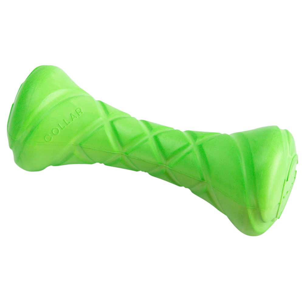 Collar Hundespielzeug Spielhantel Pitch Dog grün, Länge: ca. 19 cm, Durchmesser:  ca. 7 cm von Collar