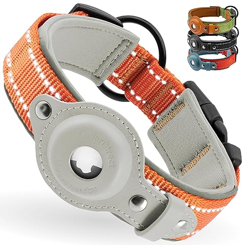 Airtag Hundehalsband, CollarDirect, reflektierendes Hundehalsband für Apple Air Tag für große, mittelgroße und kleine Hunde, Orange, Größe M (34-42 cm) Airtag Hundehalsband, CollarDirect, reflektierendes Hundehalsband für Apple Air Tag für große, mittelgroße und kleine Hunde, Orange, Größe M (34-42 cm) von CollarDirect