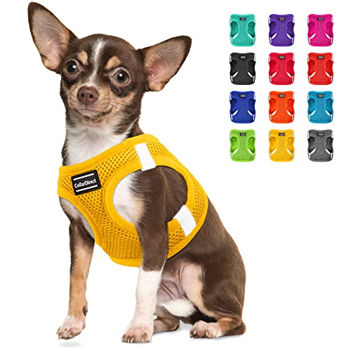 Step-in Hundegeschirr (Größe M, Farbe Gelb) von CollarDirect