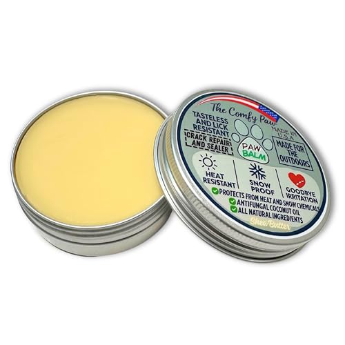 Hundepfotenbalsam & Feuchtigkeitscreme – parfümfreie Heilcreme | Lecksicher & Leckresistent, natürliche Reparatur für trockene, rissige Pads | Hergestellt in den USA Pfotenbutterschutz für Winter von College Instruments