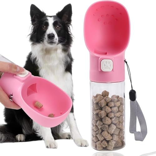 Colorday Hundefutterstation für Hundetraining, Clicker, Leckerli-Flasche, Leckerli-Beutel, für Training, Spazierengehen, Wandern und Reisen, zum Patent angemeldete BPA-freie Materialien, 300 ml, Rosa Colorday Hundefutterstation für Hundetraining, Clicker, Leckerli-Flasche, Leckerli-Beutel, für Training, Spazierengehen, Wandern und Reisen, zum Patent angemeldete BPA-freie Materialien, 300 ml, Rosa von Colorday