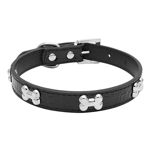 Pet Glänzende Strass Hundehalsband Knochenschmuck Hundehalsband kleine und mittlere Hundekette (G, L) von Colorful Outdoor