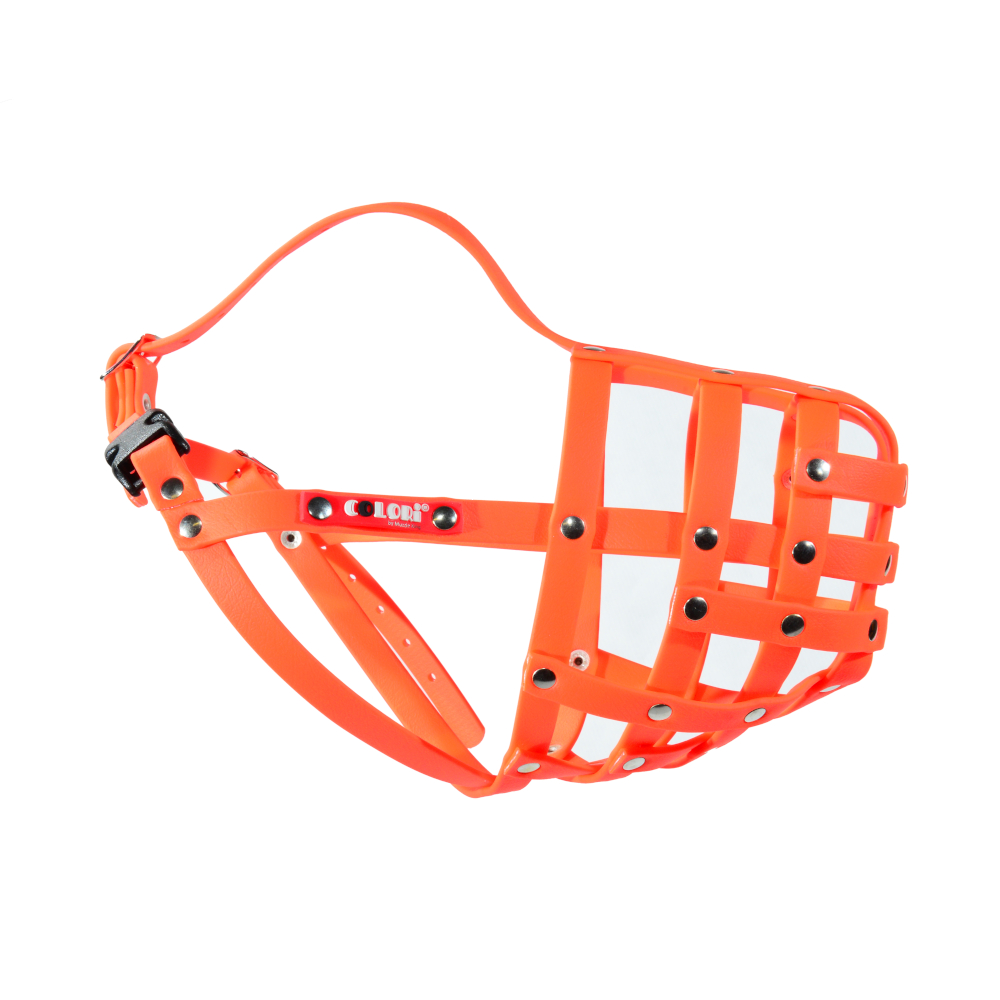 COLORI® Maulkorb Schäferhund M, neonorange - Größe 5 von Colori