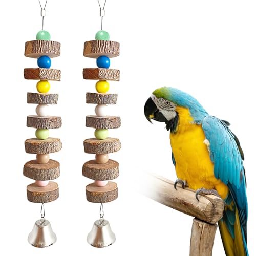 Colorich 2 Stück Vogel Kauspielzeug mit Glocke, Wellensittich Spielzeug, Vogelspielzeug für Wellensittiche, Papageienspielzeug für Kakadu, Sittich, Wellensittich, Lovebird, Nymphensittich, Finken Colorich 2 Stück Vogel Kauspielzeug mit Glocke, Wellensittich Spielzeug, Vogelspielzeug für Wellensittiche, Papageienspielzeug für Kakadu, Sittich, Wellensittich, Lovebird, Nymphensittich, Finken von Colorich ㅤ
