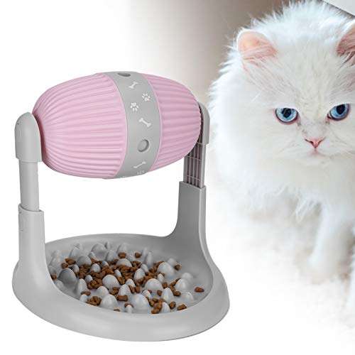 Slow Feeder Pet Bowl, multifunktionale, einstellbare, langsam fressende Hundenapf, ABS für Dog Cat Pet Puzzle Toy(Pink) von Comdy