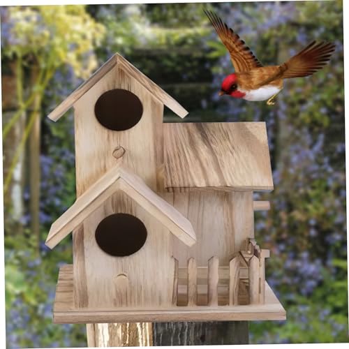 Vogelhaus Holz Vogelhäuser für Garten Neuheit Nistkasten natürliche Hotelkabine für Outdoors Gartenbaum Balkon, Kisten Vogelhaus Holz Vogelhäuser für Garten Neuheit Nistkasten natürliche Hotelkabine für Outdoors Gartenbaum Balkon, Kisten von Comebachome