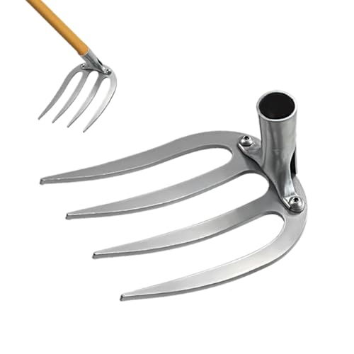 ComedyKing Gartengeräte Unkraut Entferner Gerät, Gartenarbeit Hand Unkrautstecher, Gartenwerkzeug Unkrautjäten Gartengeräte Entwurzelung Jäten Werkzeug, Garden Tools (Silber Groß) von ComedyKing