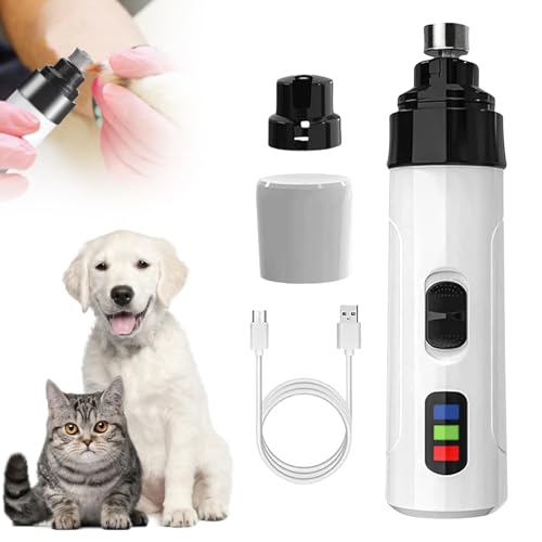 ComedyKing Hunde Krallenschleifer für Hunde, Professionelle Elektrische Silent Krallenschleifer für Hunde, Rechargeable USB Charging Electric Pet Nail Grinder Krallenschneider für Hunde ComedyKing Hunde Krallenschleifer für Hunde, Professionelle Elektrische Silent Krallenschleifer für Hunde, Rechargeable USB Charging Electric Pet Nail Grinder Krallenschneider für Hunde von ComedyKing