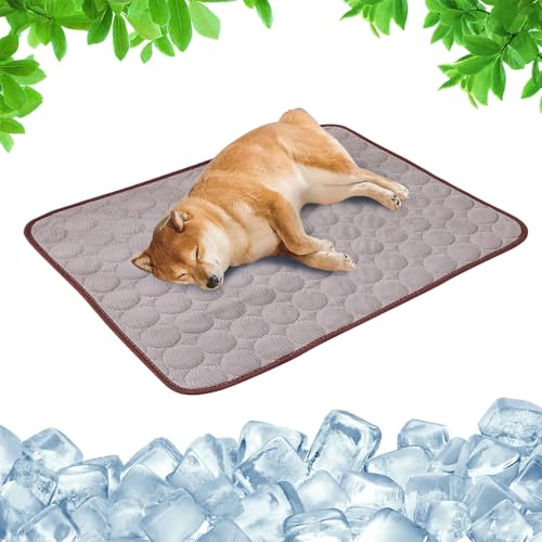 ComedyKing Kühlmatte für Hunde Selbst Kühlende Hundematte, Kühlmatte Hund, Selbstkühlende Hundematte, Sommer Kühlkissen hundematte für Zuhause Unterwegs oder im Auto (Curry, XL) von ComedyKing