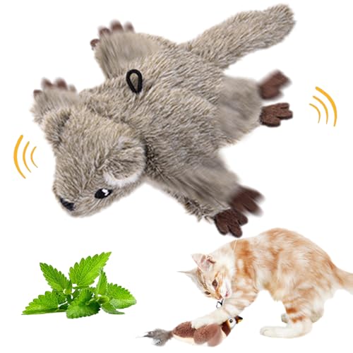 Interaktives Katzenspielzeug zur Selbstbeschäftigung - Elektrischer Flattervogel für Katzen - Interactive Cat Toy von ComedyKing